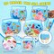 24set 3D Summer Under The Sea Craft Kits for Kids Ocean Animals Scene Sticker Art Craft Make Your Own DIY Shark Fish Gift Bulk Set